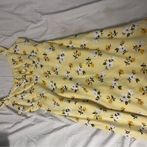 Yellow Floral Summer Dress